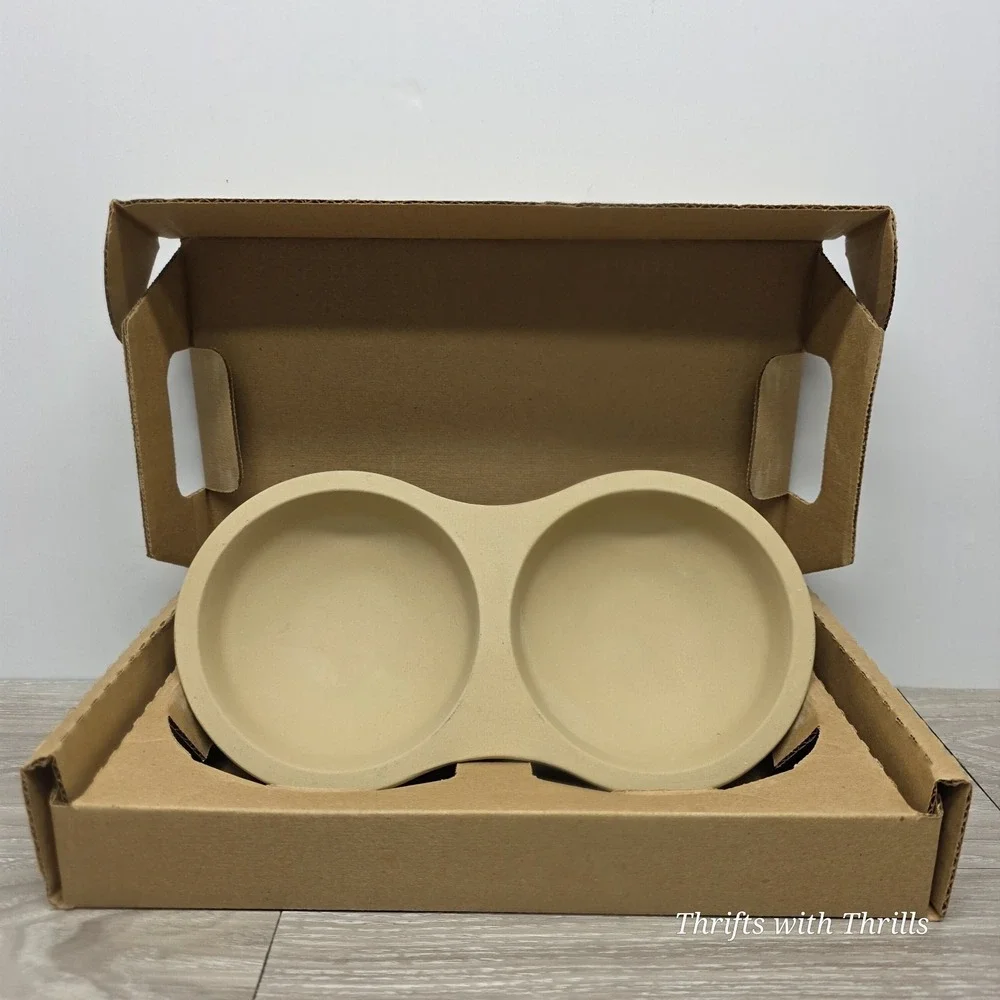 PAMPERED CHEF STONEWARE MICROWAVE‎ EGG COOKER #1372